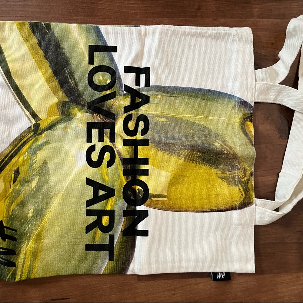 H&M x JEFF KOONS Limited Edition tote bag! RARE collectors item